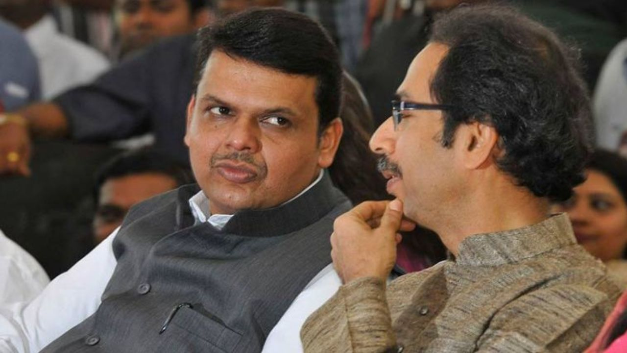 Maharashtra Chief Minister Devendra Fadnavis and Shiv Sena chief Uddhav Thackeray, Photo Credit: PTI