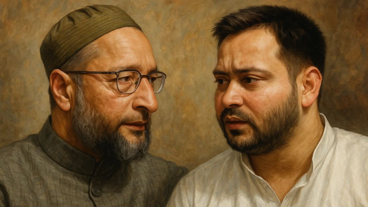 Tejashwi Yadav and Asaduddin Owaisi.