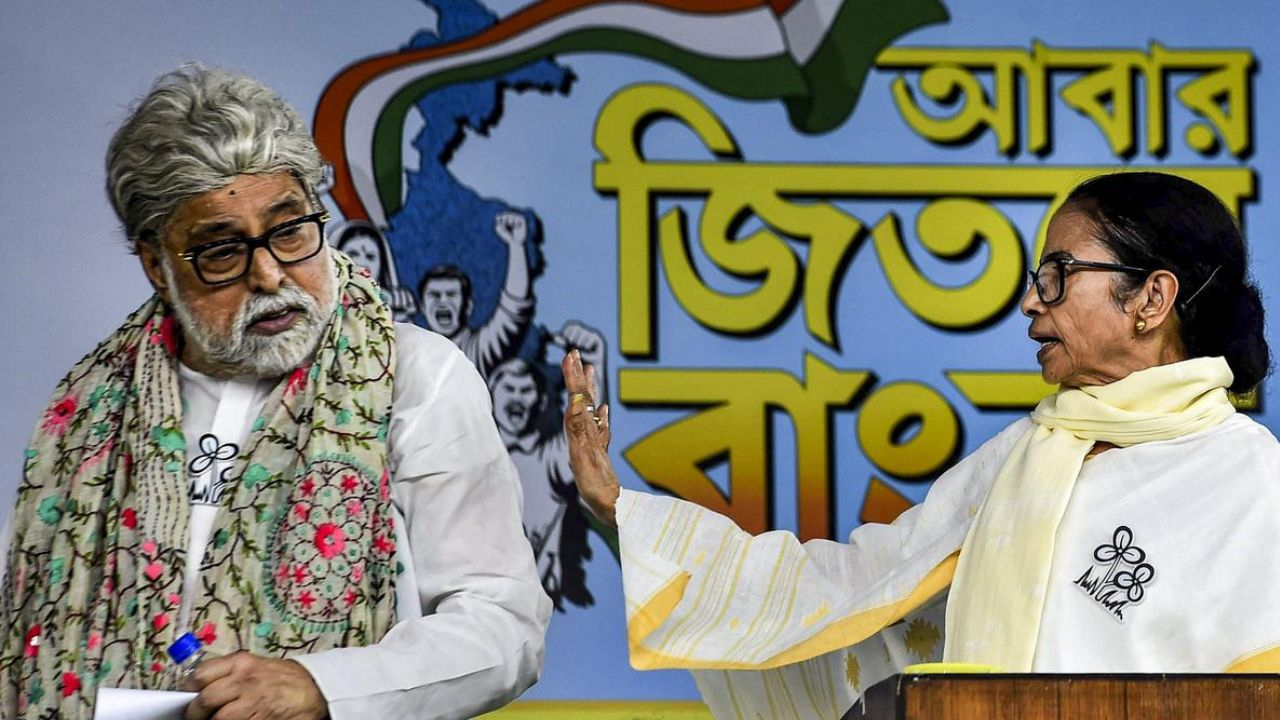 Sudeep and Mamata Banerjee