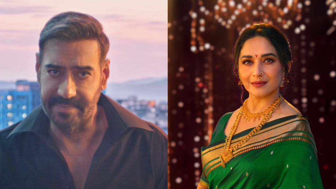 Ajay Devgn and Madhuri Dixit