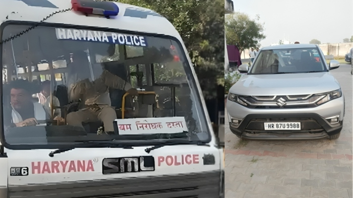 suspected car at al falah campus