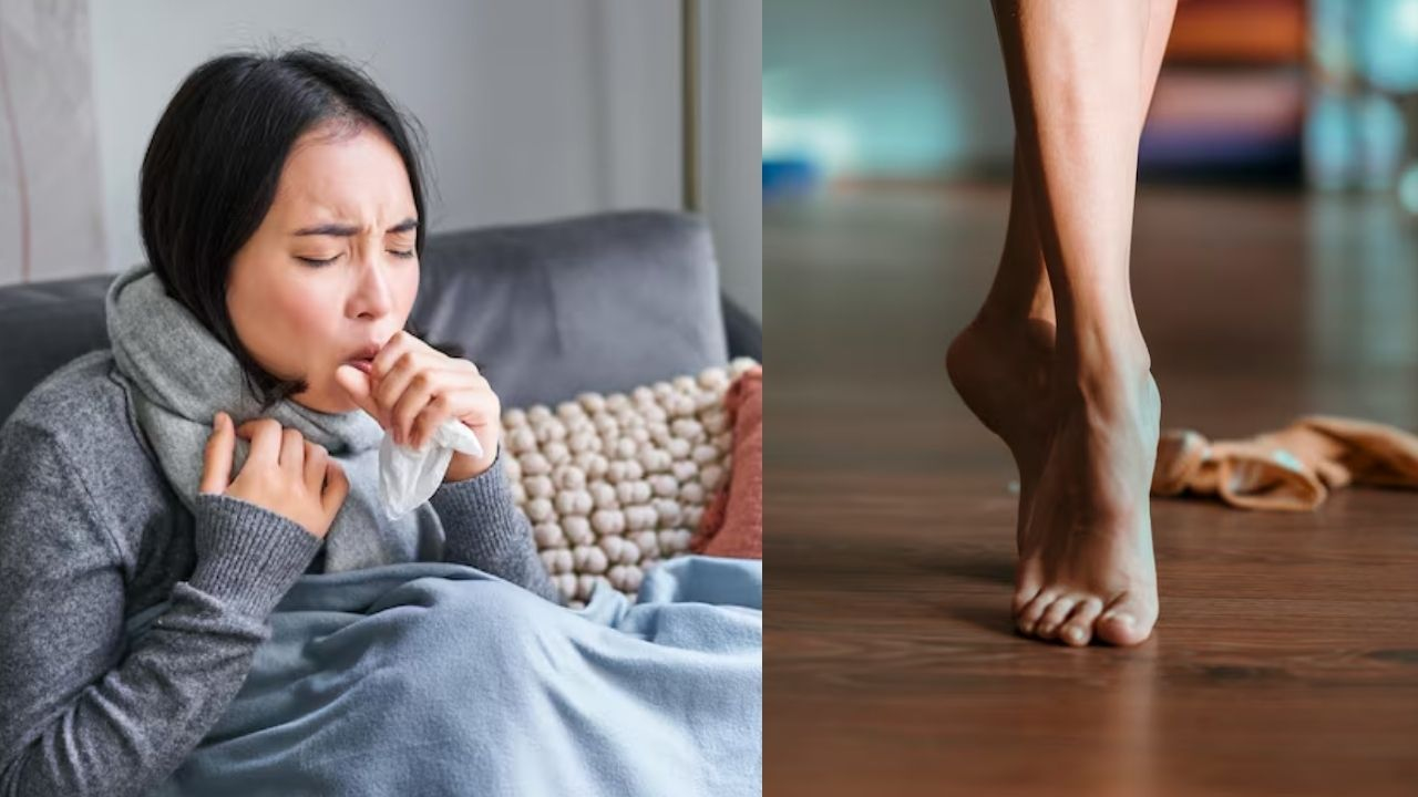 bare foot feels cold