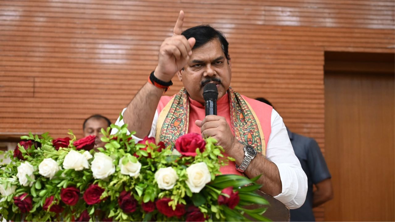 Bihar Education Minister, Mithilesh Kumar Tiwari 