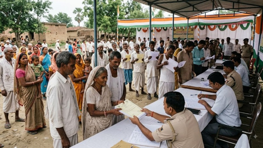 Bihar landless family