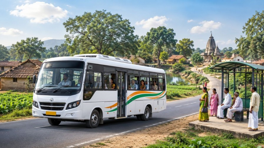 ai generated image of bus services in up