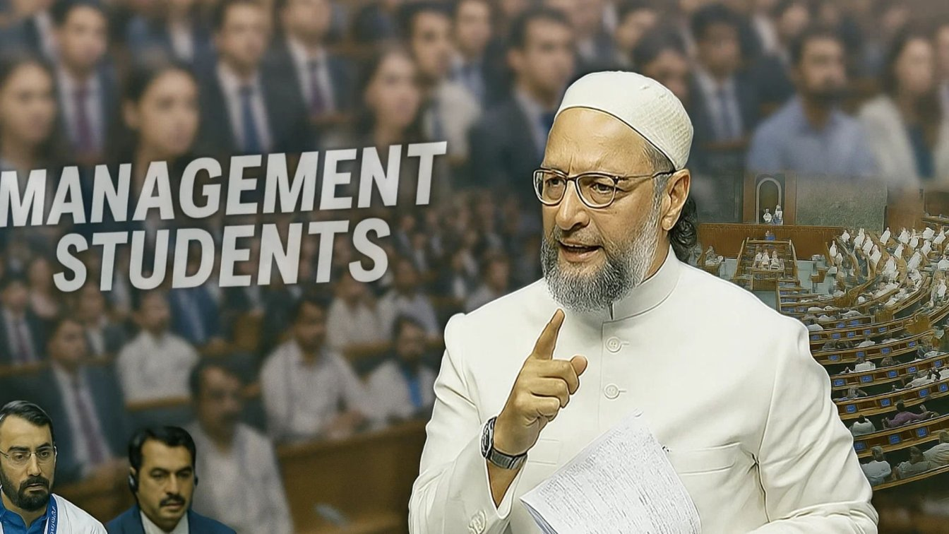CAT Exam Issue Raised in Parliament BY Asaduddin owaisi 