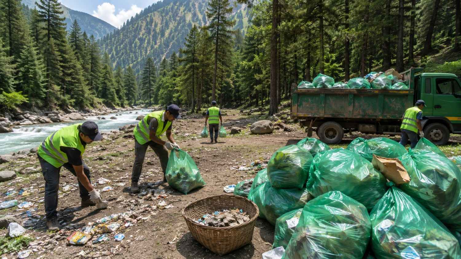 Kasol Forest Cleared of Garbage