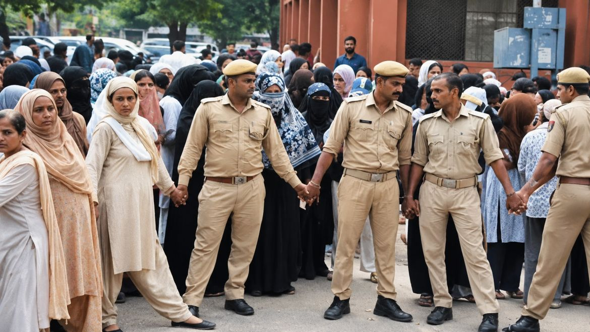 AMU Women's College students protest 