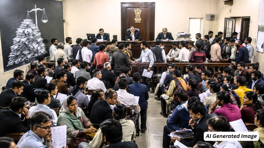 ai generated image of court