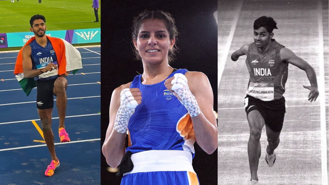 indian players at commonwealth games 