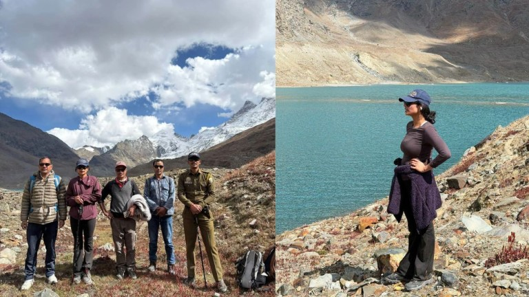 घेपन झील पहुचीं डीसी किरन भड़ाना, Photo Credit-Lahaul Administration  