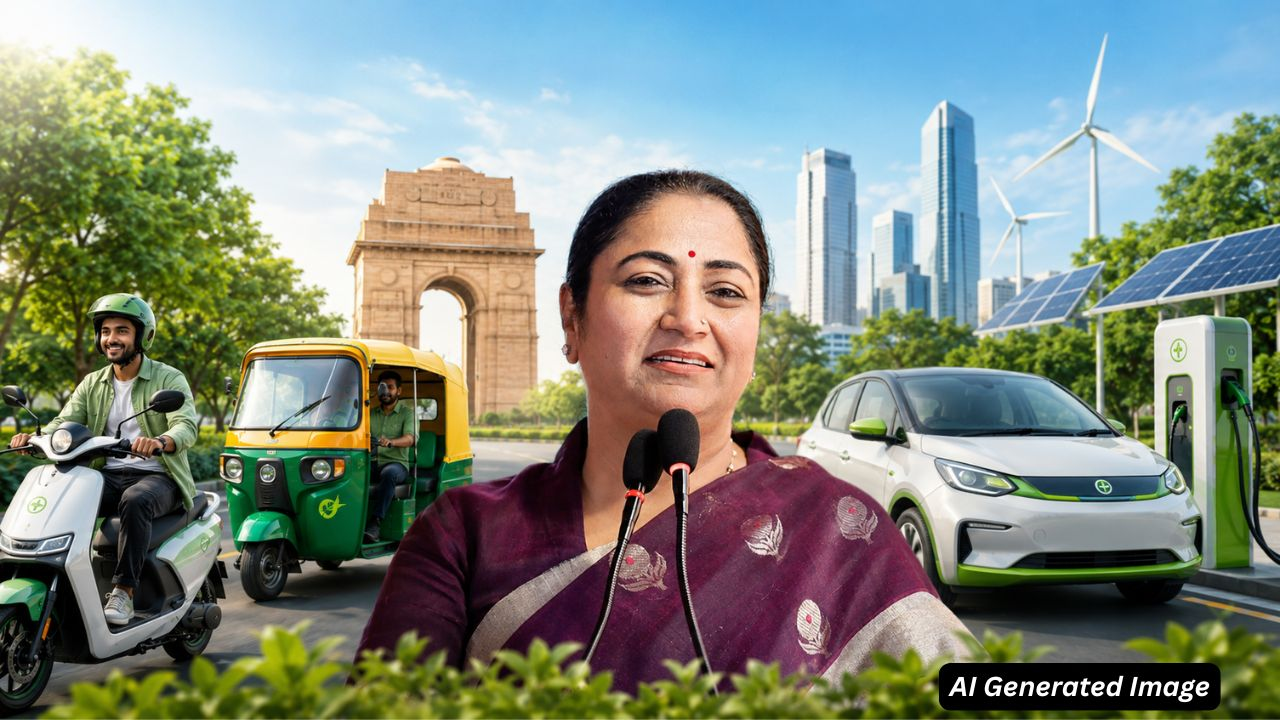 ai generated image of delhi ev policy