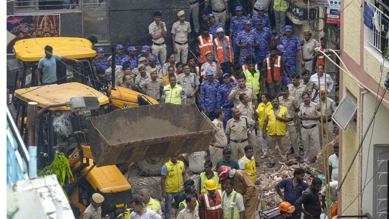 Satya Niketan Building Collapse