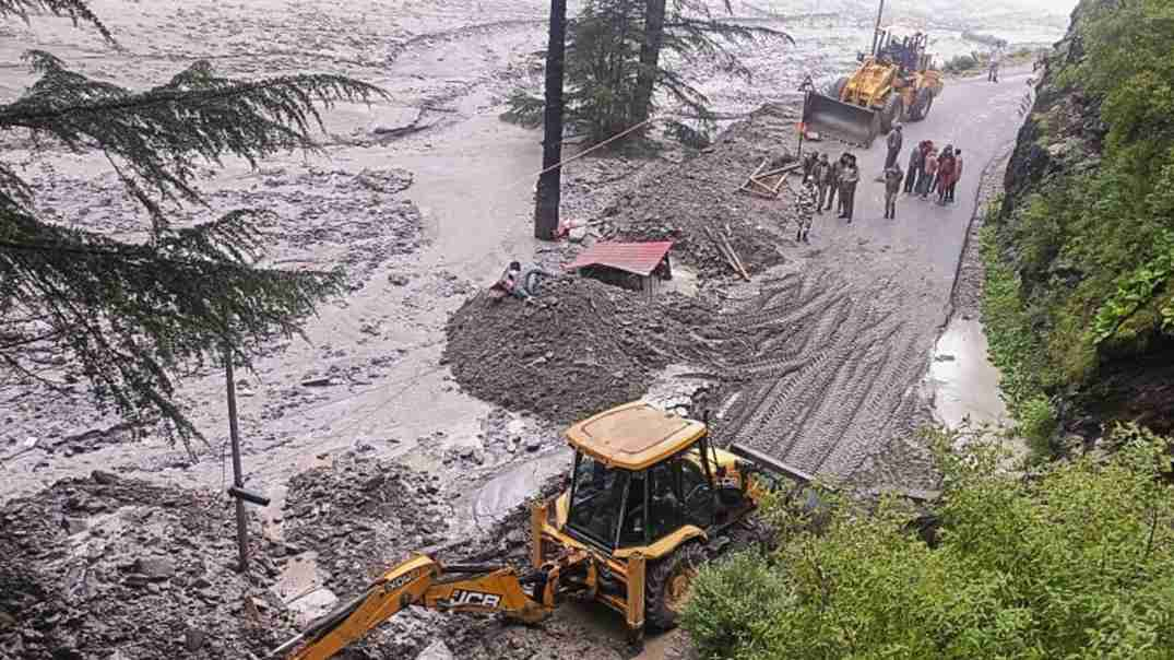 cloudburst photo of uttarkashi। Photo Credit: PTI