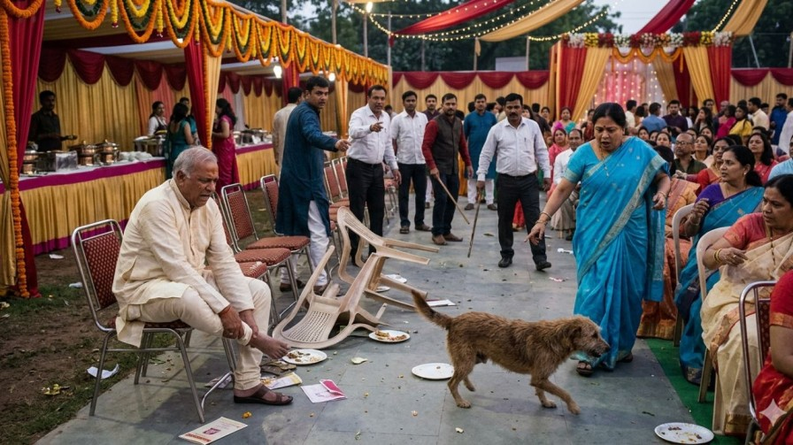 AI generated image of dog attack