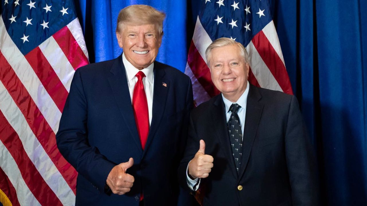 Donald Trump and lindsey graham