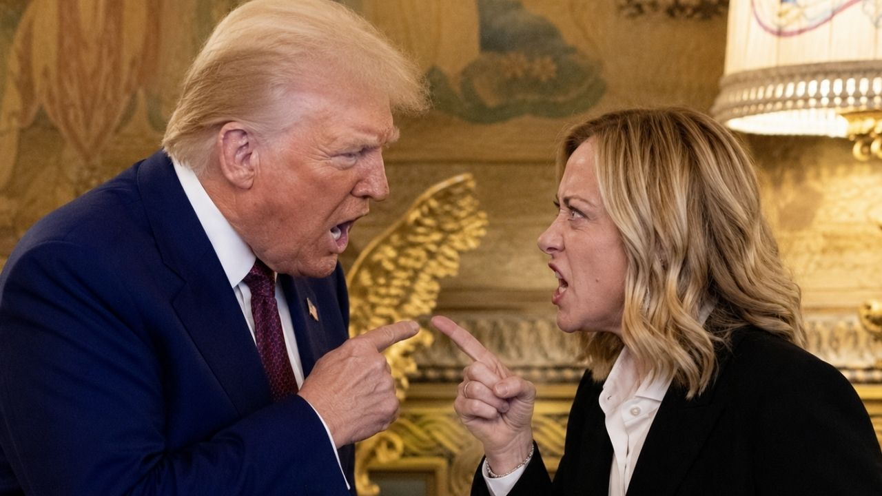 Donald Trump and Giorgia Meloni.