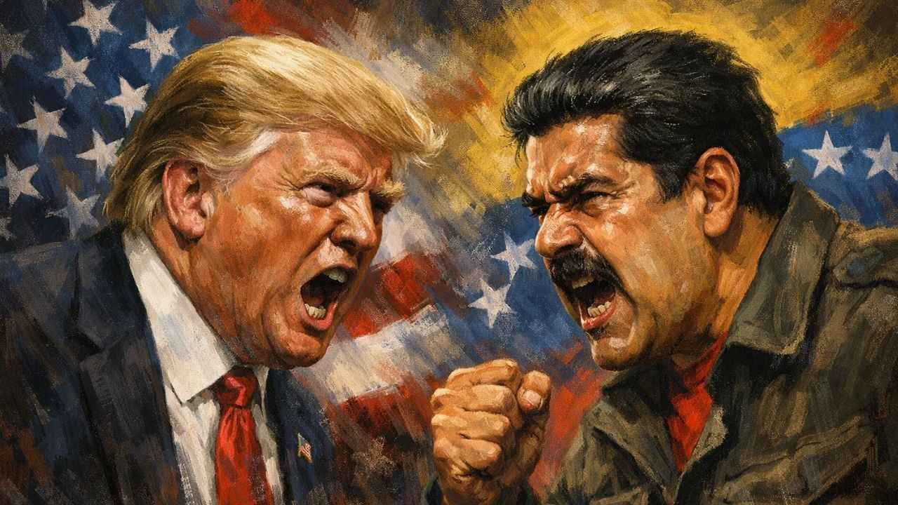 Donald Trump and Nicolas Maduro