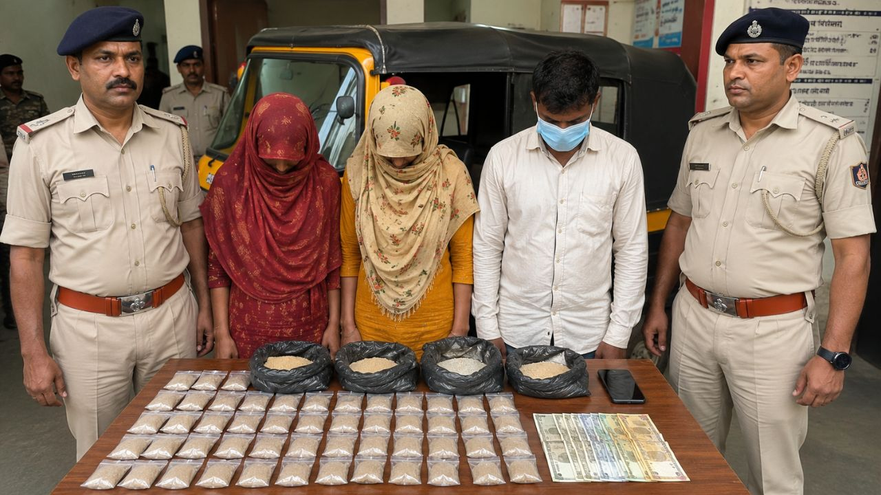 AI generated image of drugs smuggling people