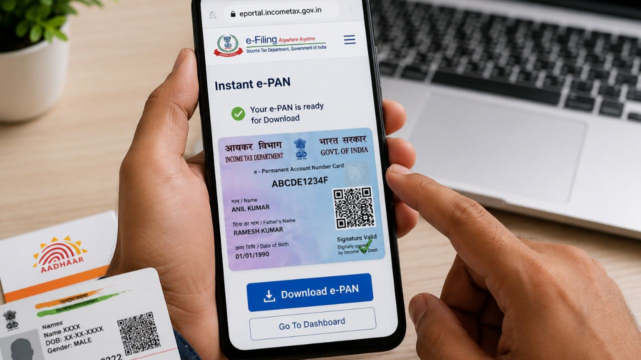 AI generated image of e-pan card