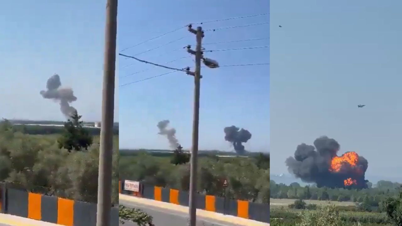 F-16 fighter jet crashes in Türkiye