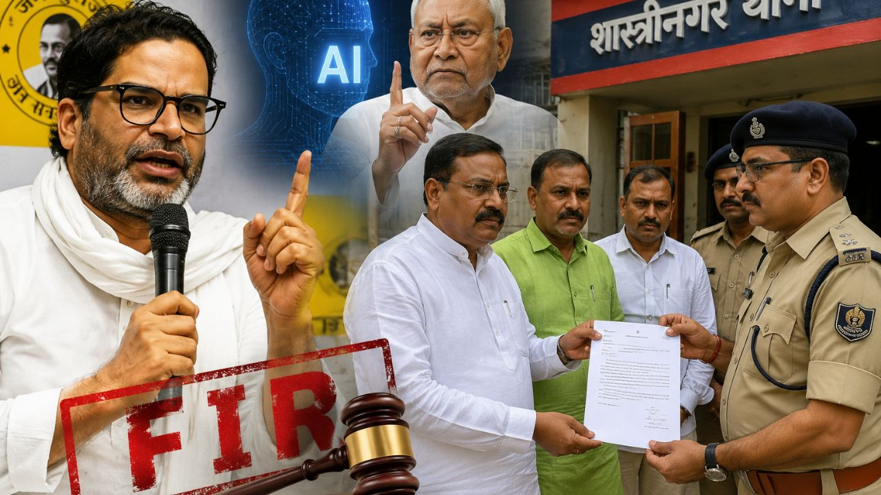 AI generated image of prashant kishor, nitish kumar