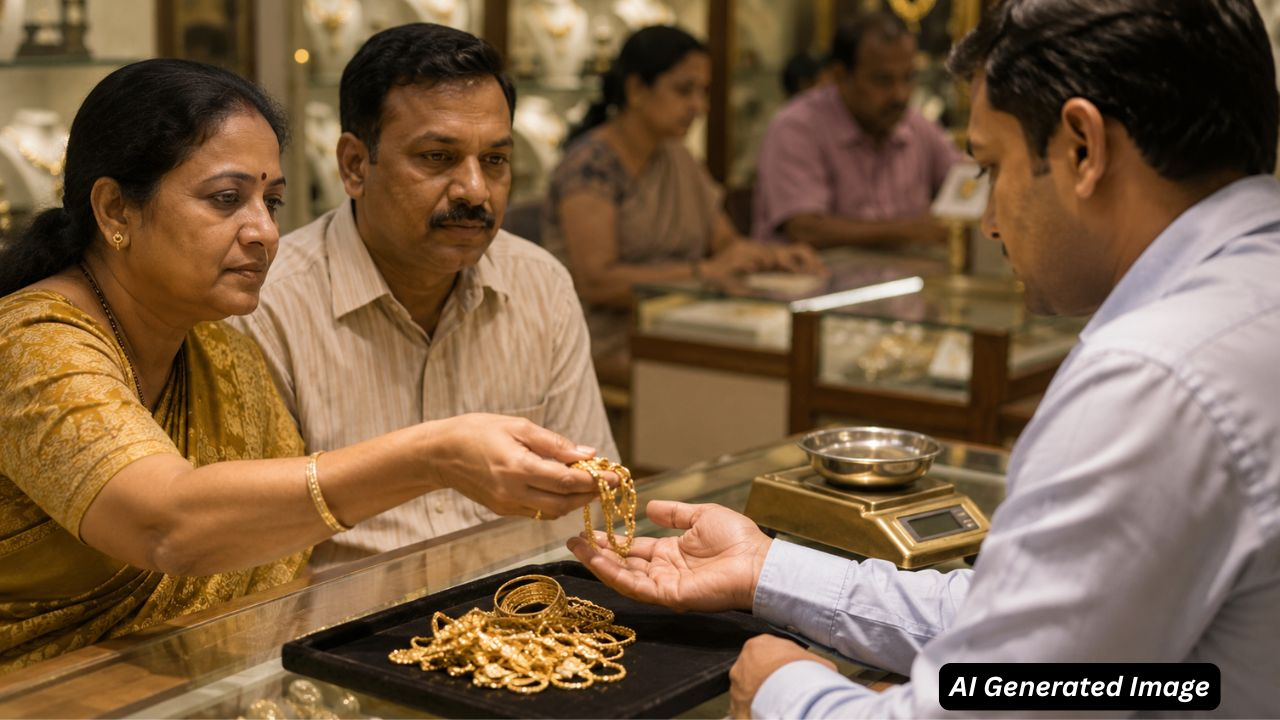 ai generated image of people selling gold