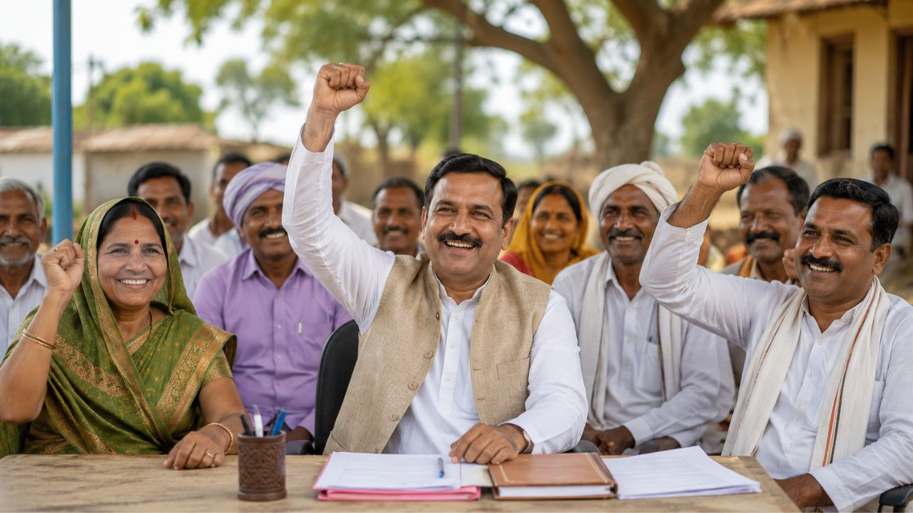 ai generated image of gram pradhans