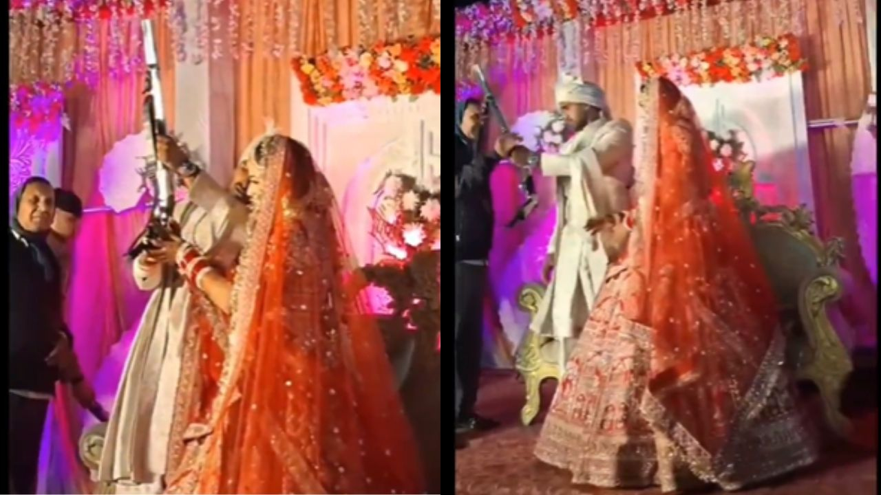 शादी में शूटिंग करते खिलाड़ी । Photo Credit: Screengrab