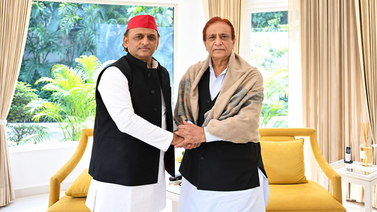 Akhilesh Yadav and Azam Khan
