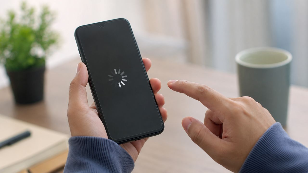 AI generated image of hang phone
