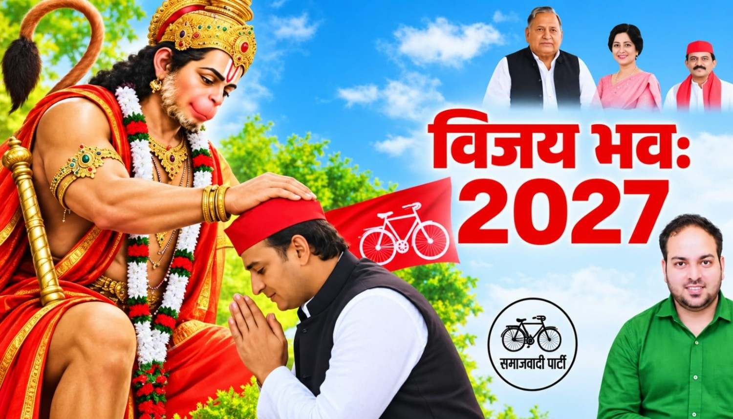 viral poster of akhilesh yadav