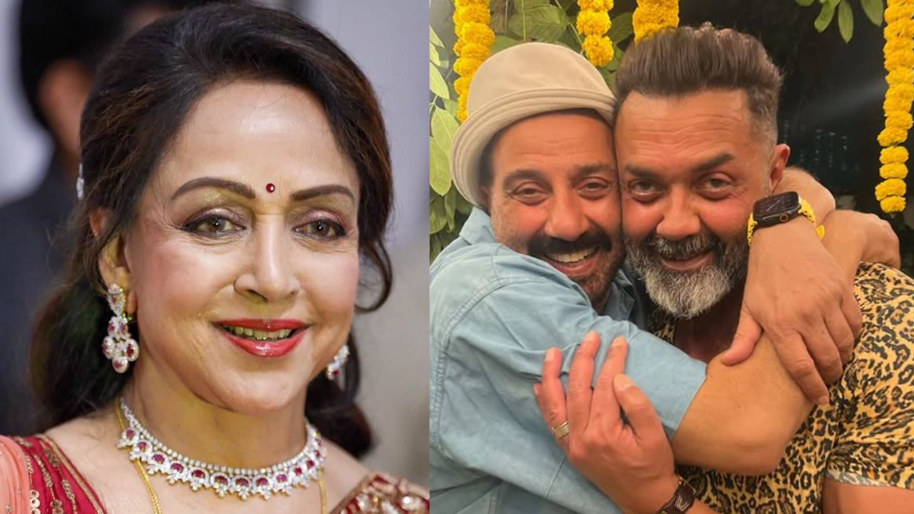 hema malini, sunny and bobby deol