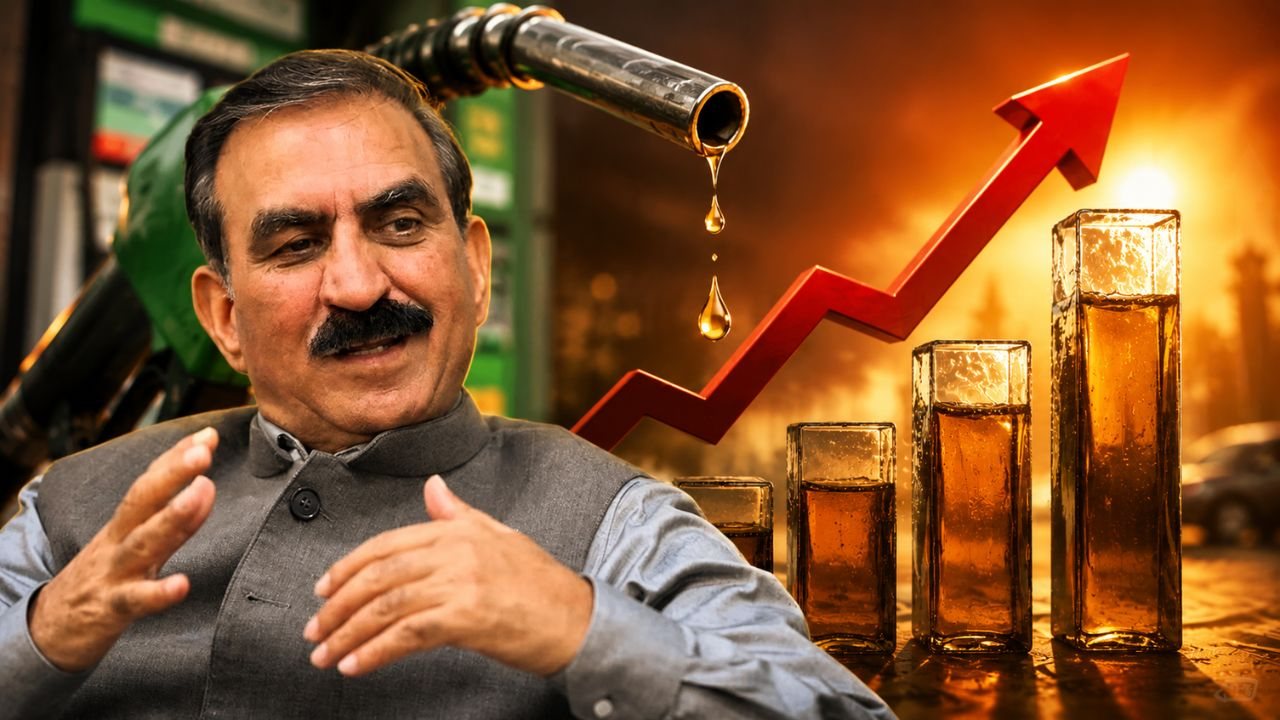 ai generated image of diesel petrol price rise in himachal pradesh
