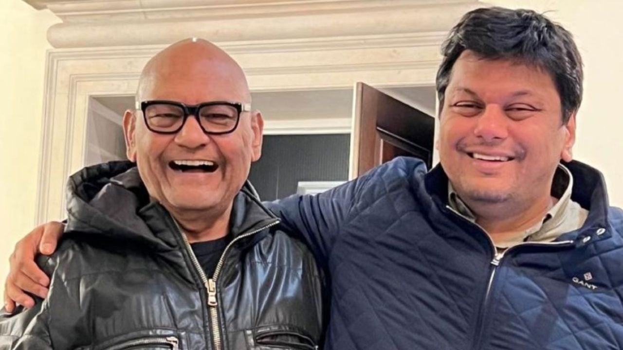 Anil Agarwal and his son