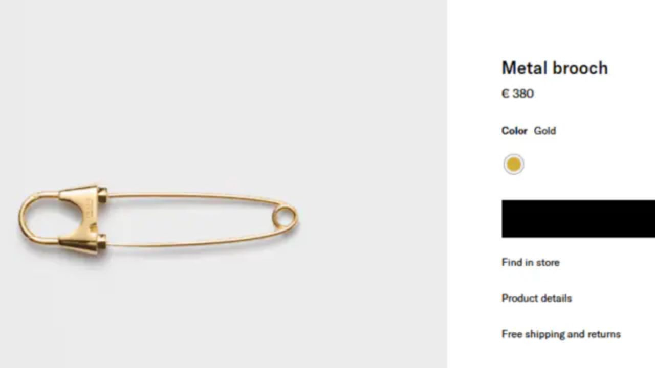 Prada safety pin