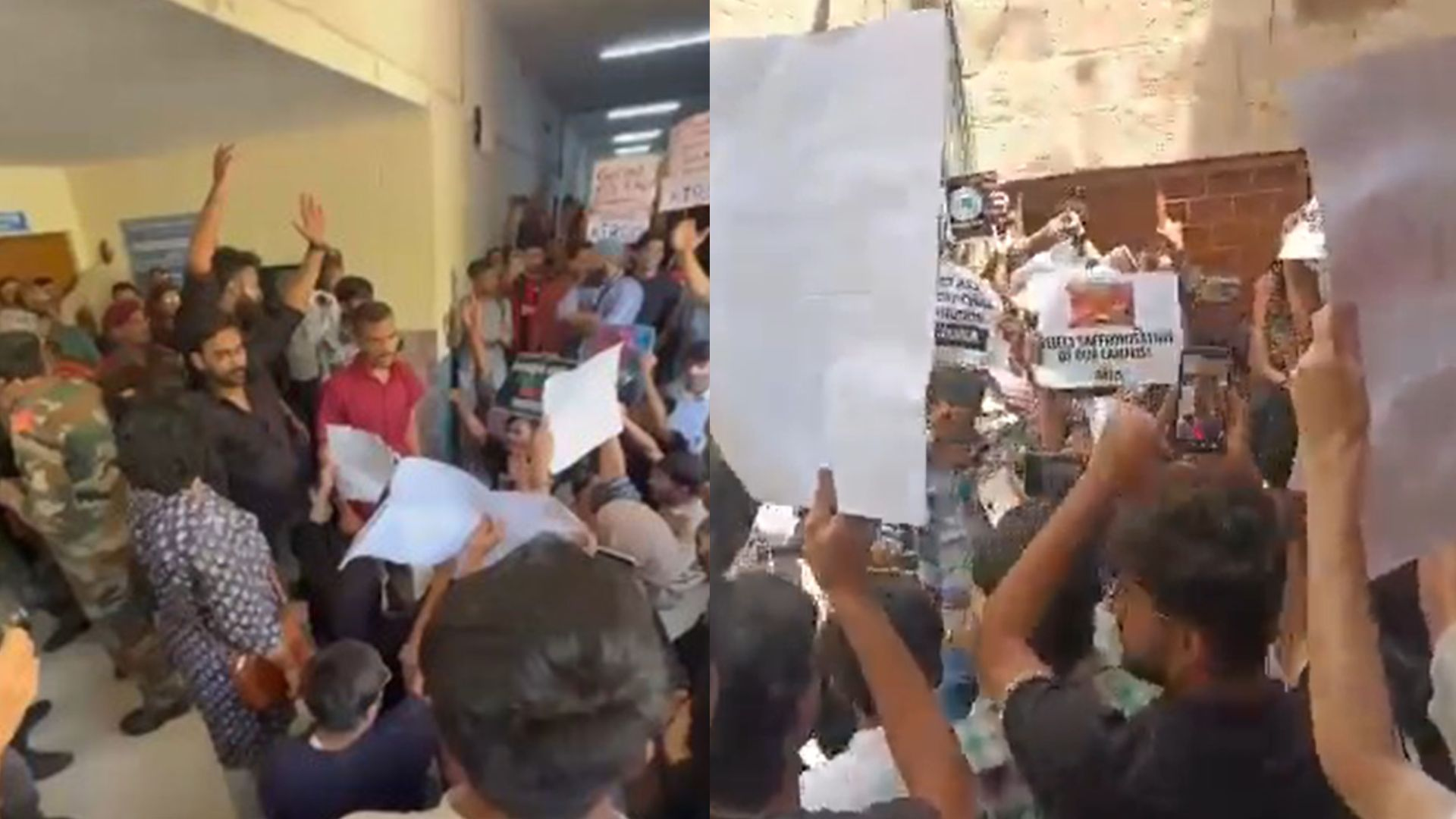 Protest in jamia millia islamia