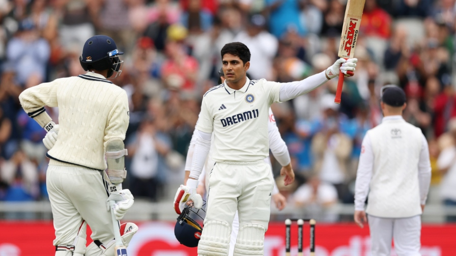 Shubman Gill Century Celebration
