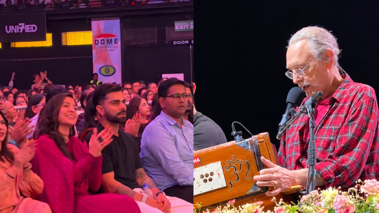 Virat, Anushka and Singer Krishna Das