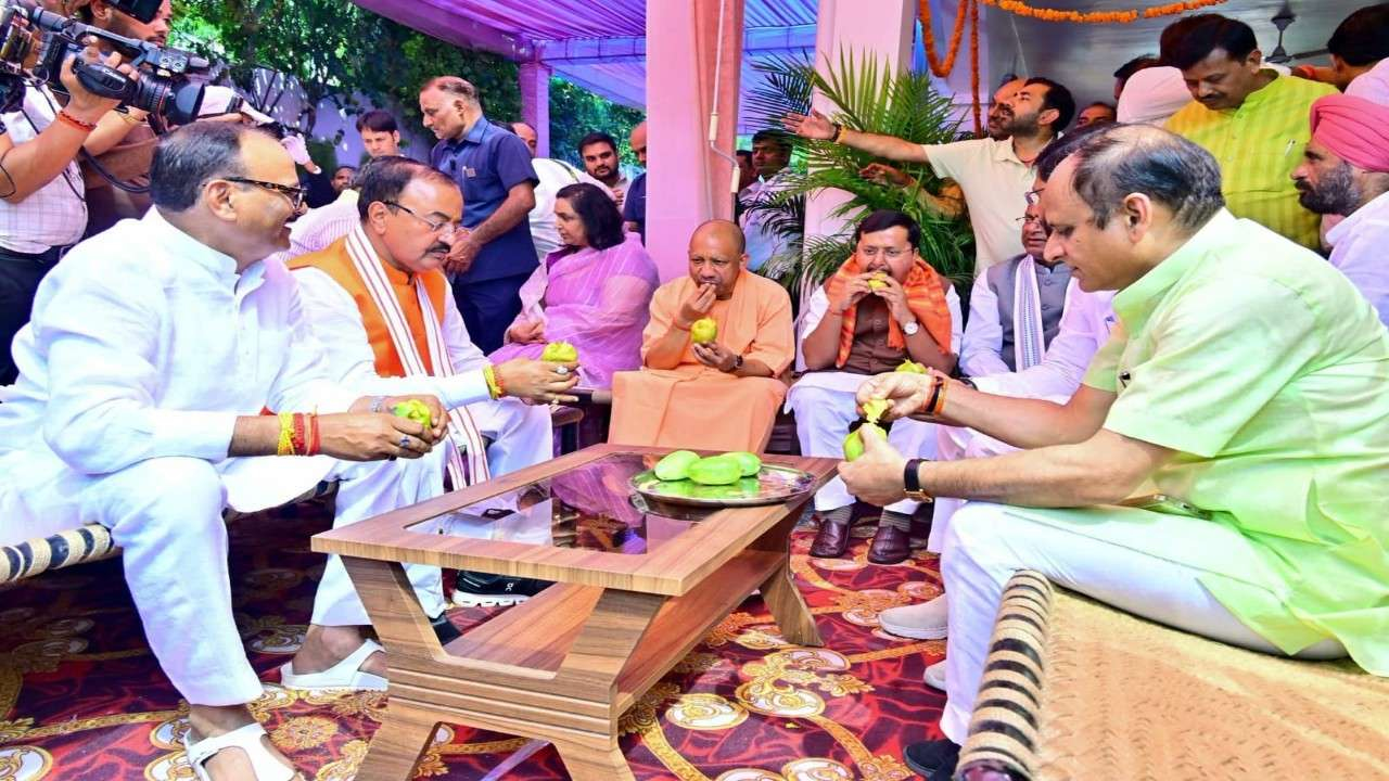nitin nabin with up bjp leaders