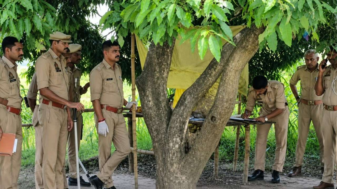 police at site