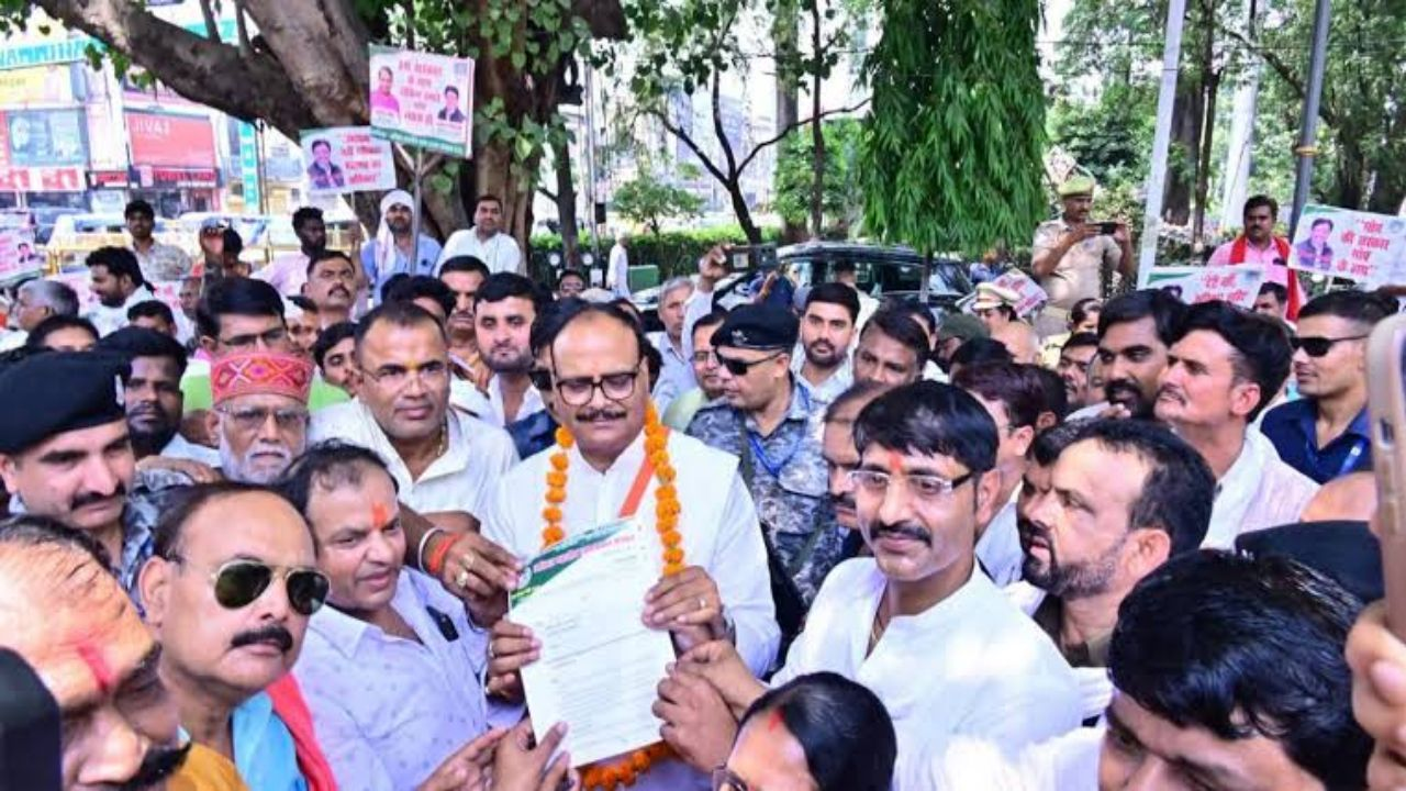 Uttar Pradesh Deputy Chief Minister with Brajesh Pathak with Pradhan