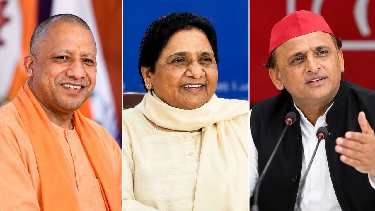 Yogi Adityanath ,,Mayawati,  Akhilesh yadav