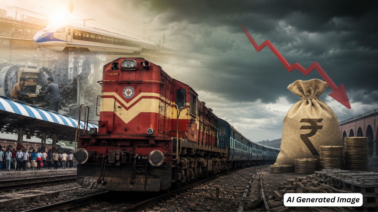 ai generated image of indian railways