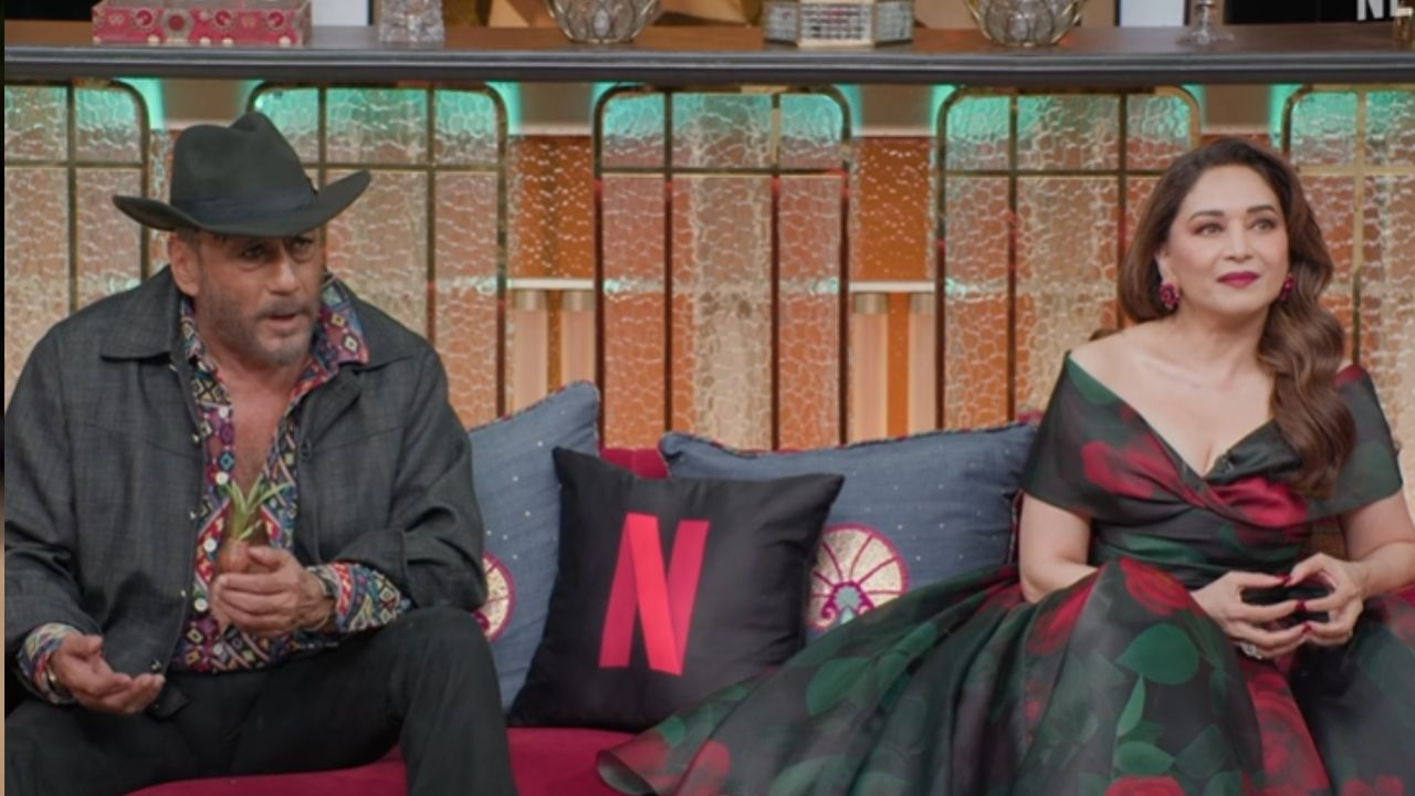 Jacky Shroff and Madhuri Dixit