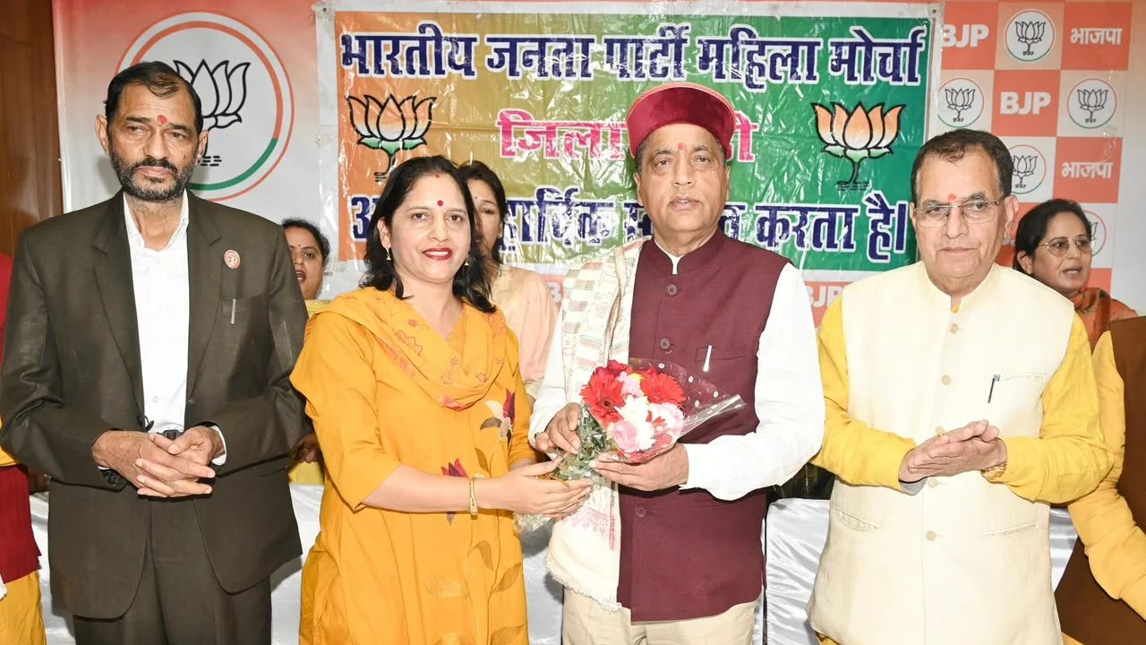 मंडी में आयोजित कार्यक्रम में नेता प्रतिपक्ष जयराम ठाकुर, Photo Credit-HP BJP