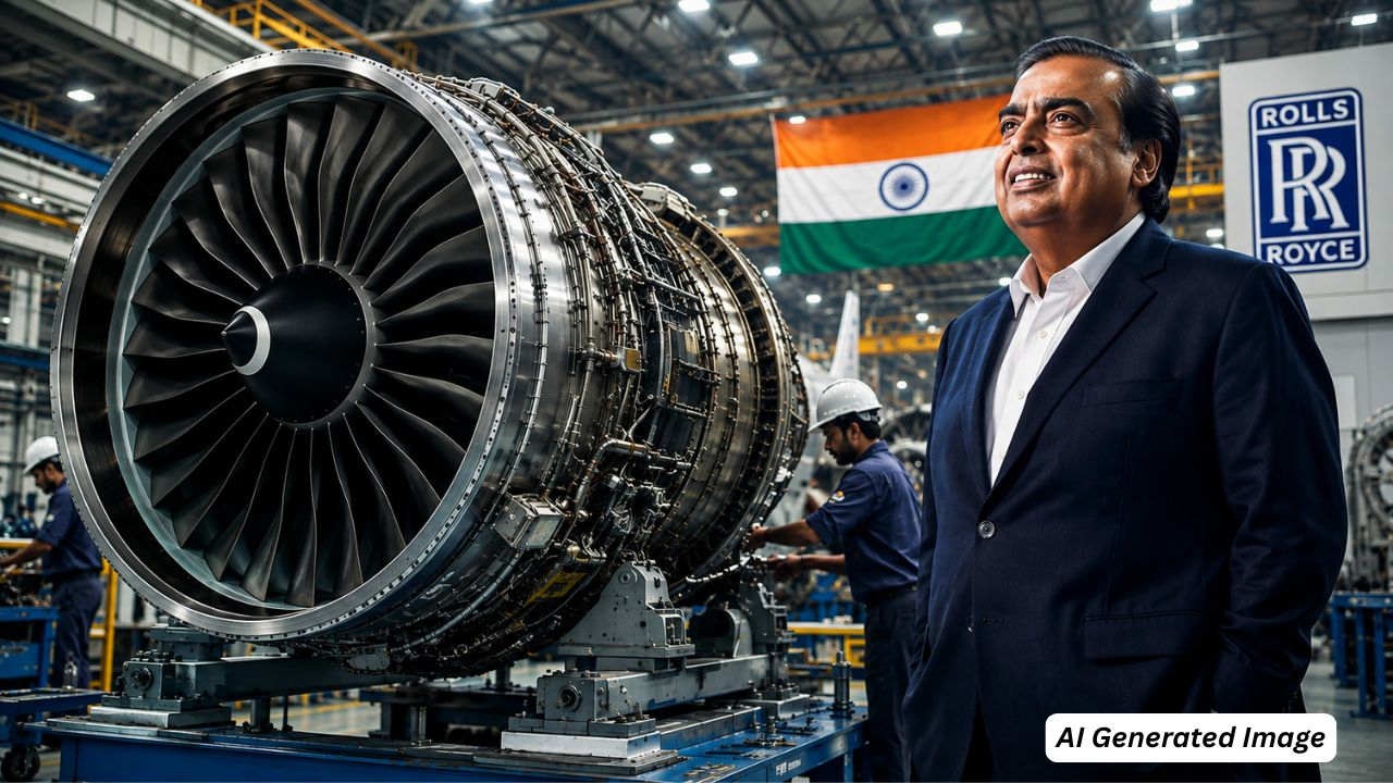 ai generated image of reliance and rolls royce