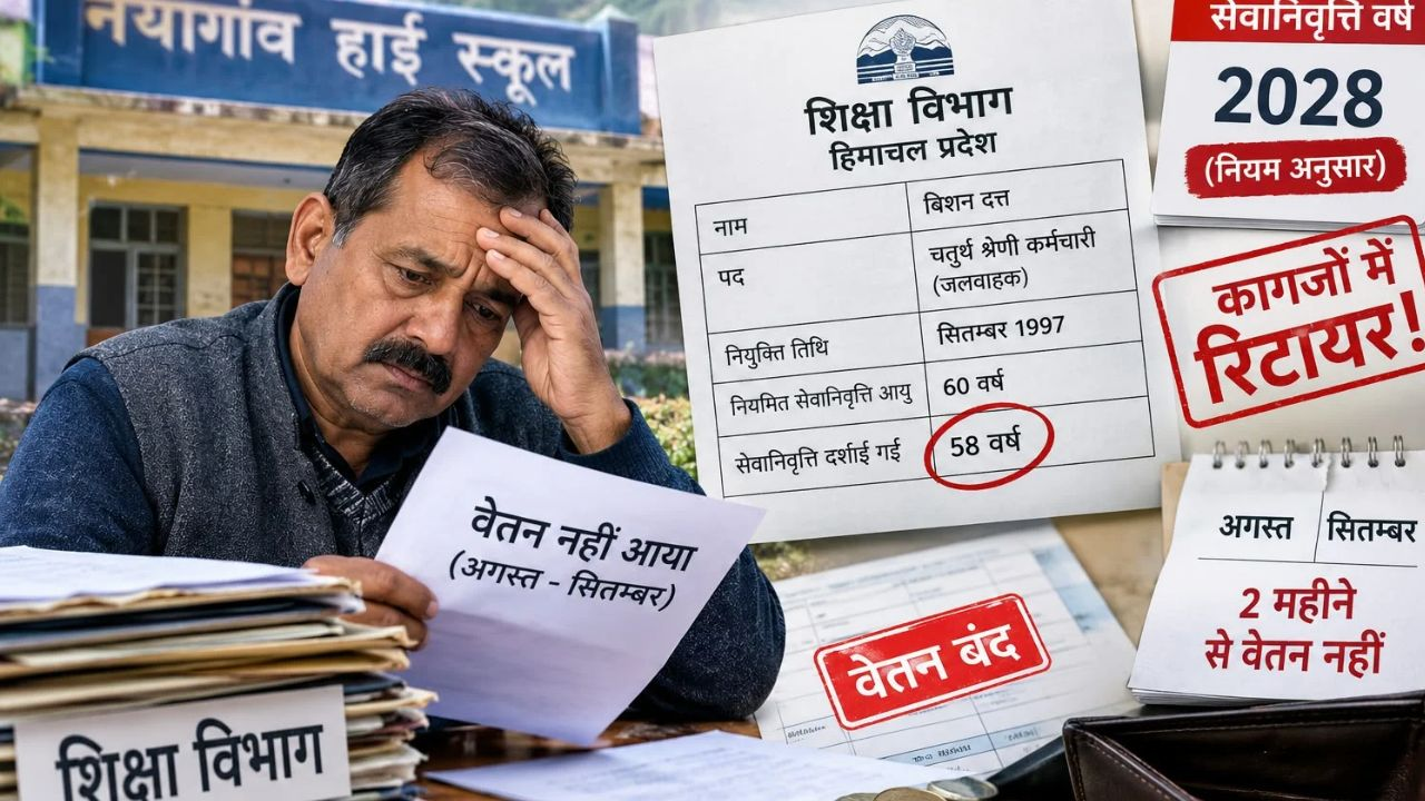 Himachal Pradesh School Department Scam AI Image हिमाचल