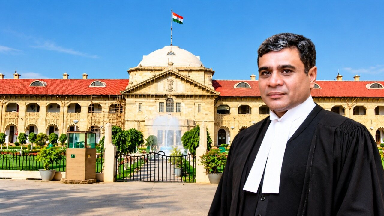 जस्टिस अजय भनोट, इलाहाबाद हाई कोर्ट। (Edited)  Photo Credit: Allahabd High Court 