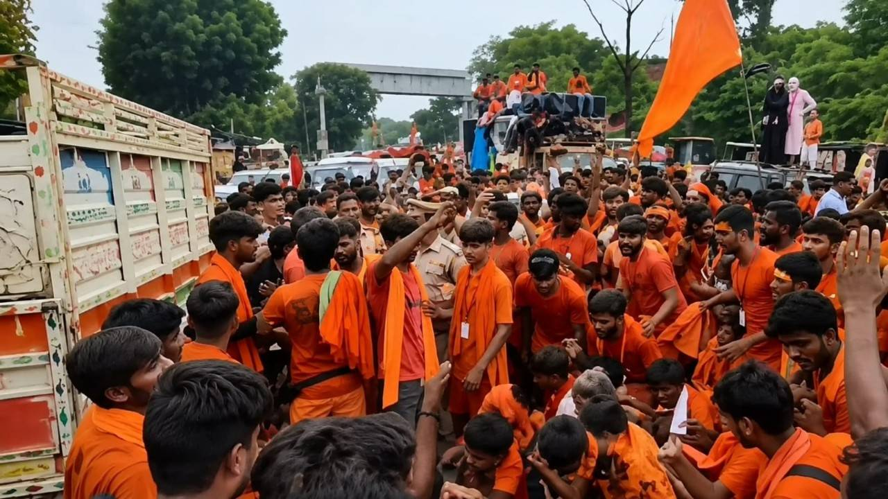 ruckus at buddheshwar temple
